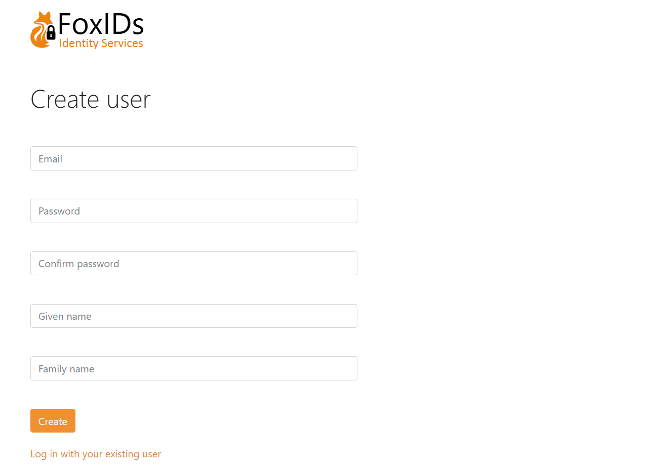 Create test user